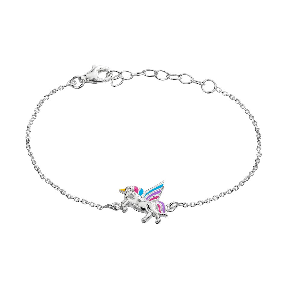 Armband i &auml;kta silver