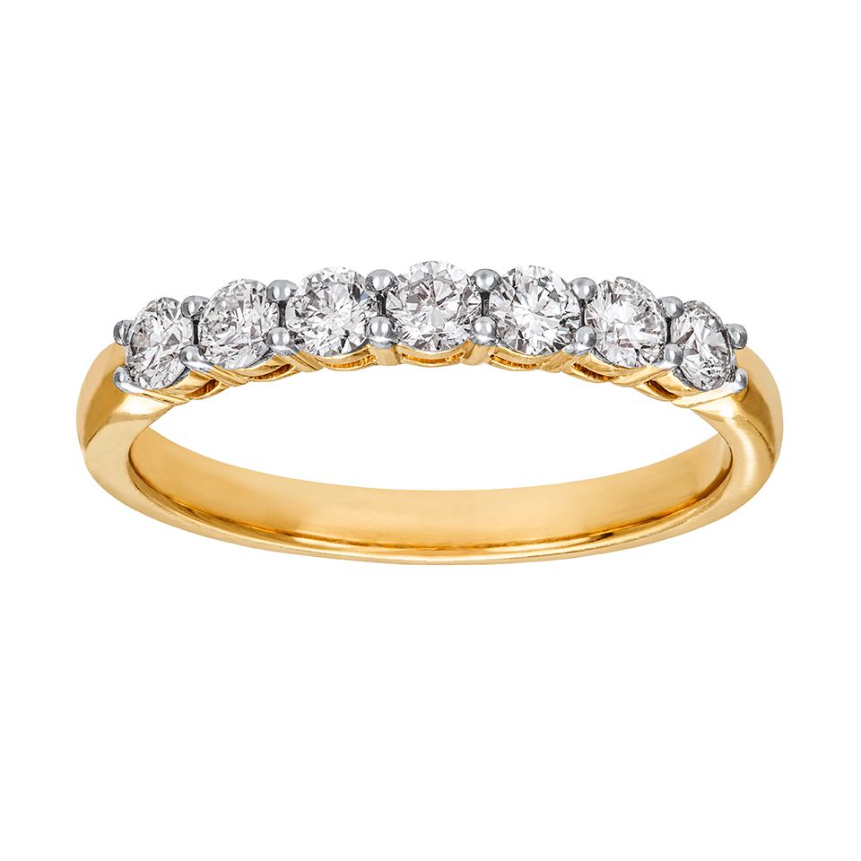 Diamantring i 18K guld, 18.5