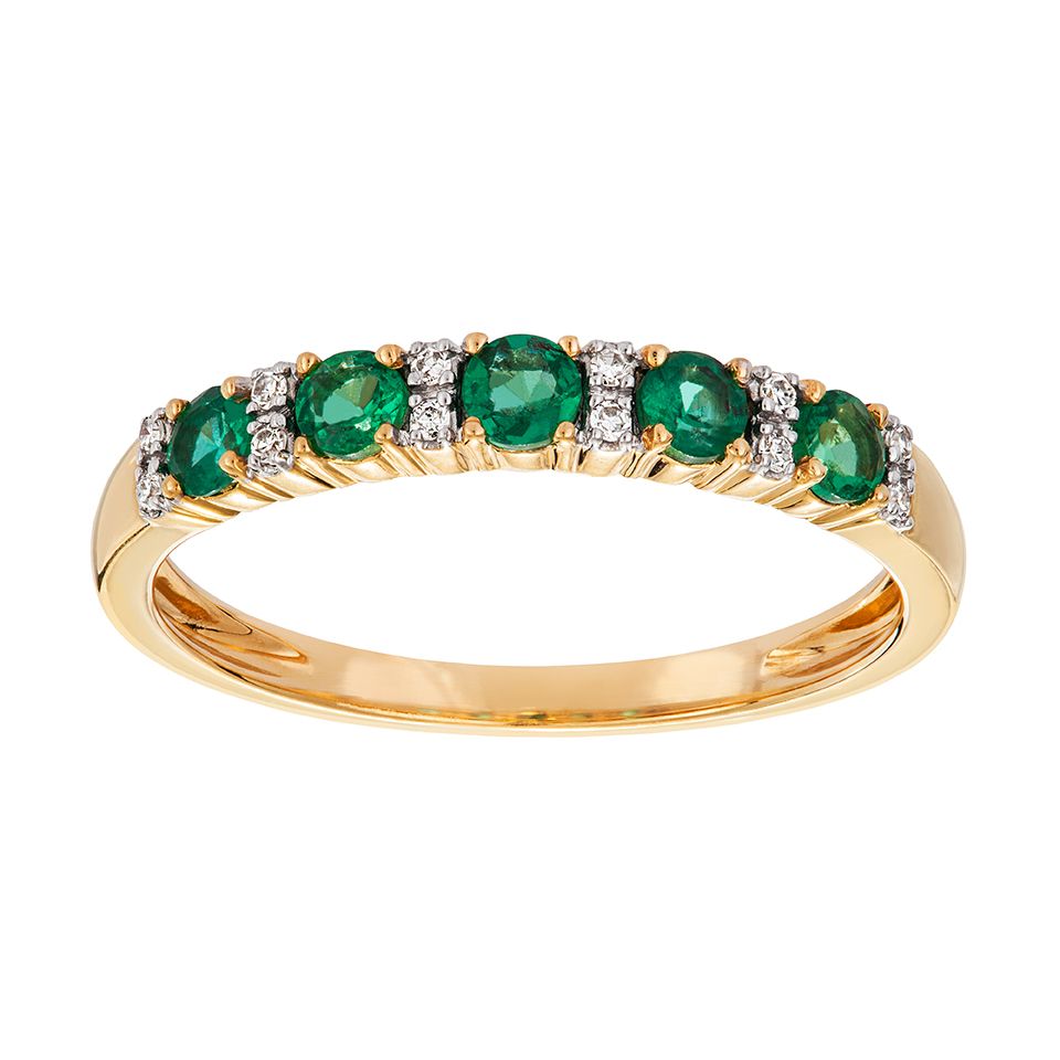 Diamantring i 18K guld, 16.5