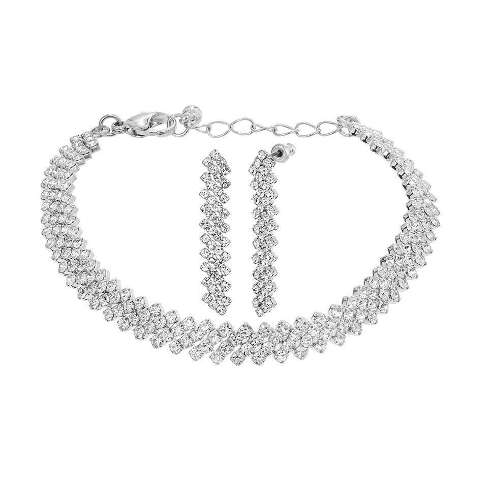 Set halsband,armband och &ouml;rh&auml;ngen