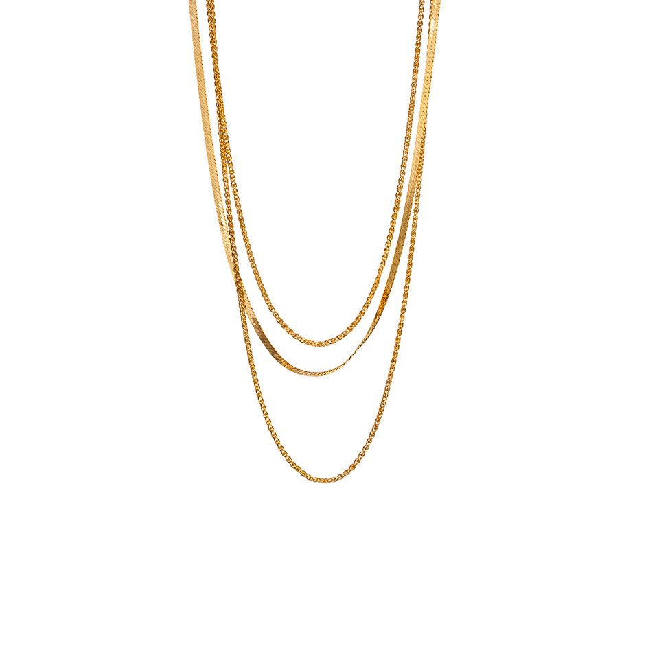 Collier i &auml;kta silver