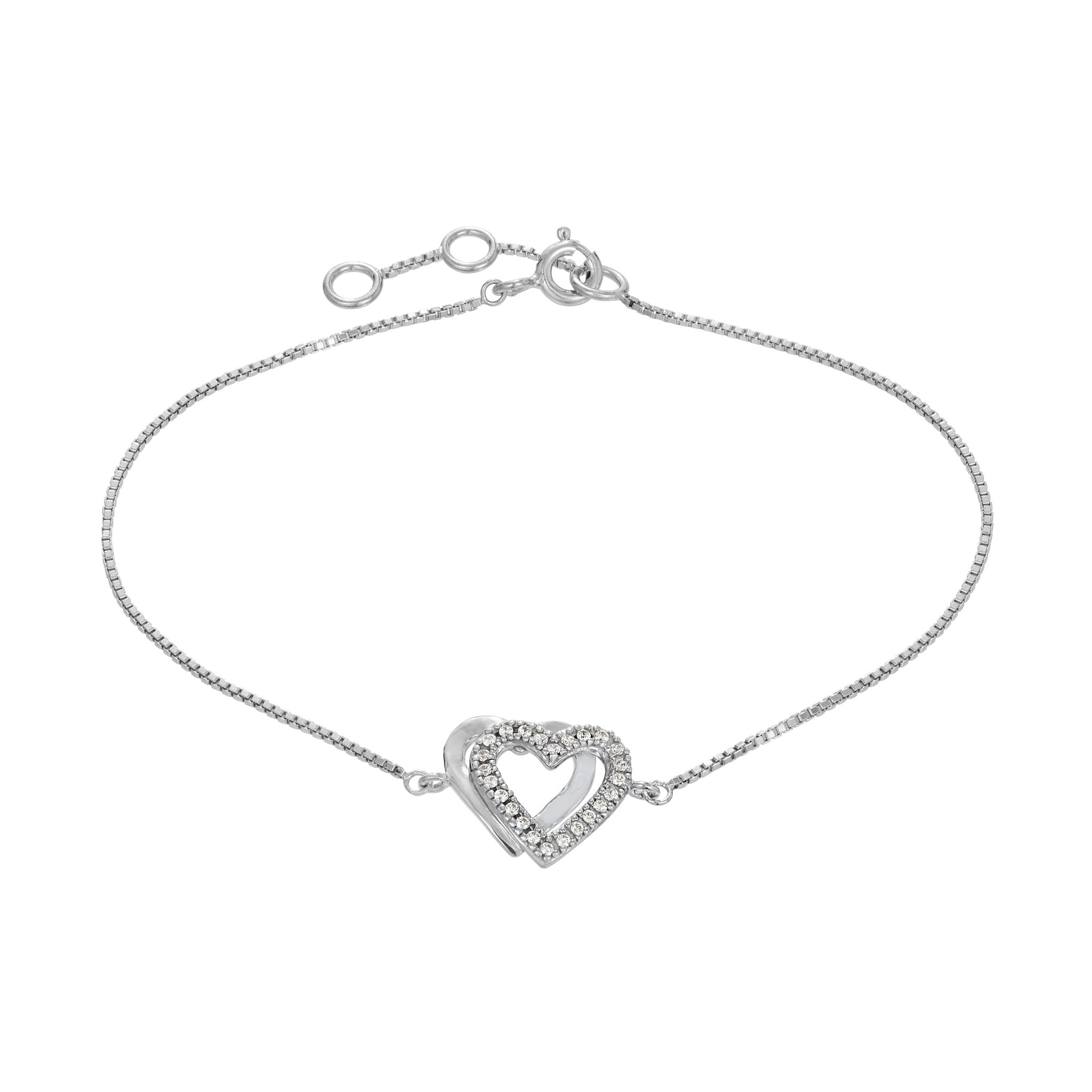 Armband i &auml;kta silver