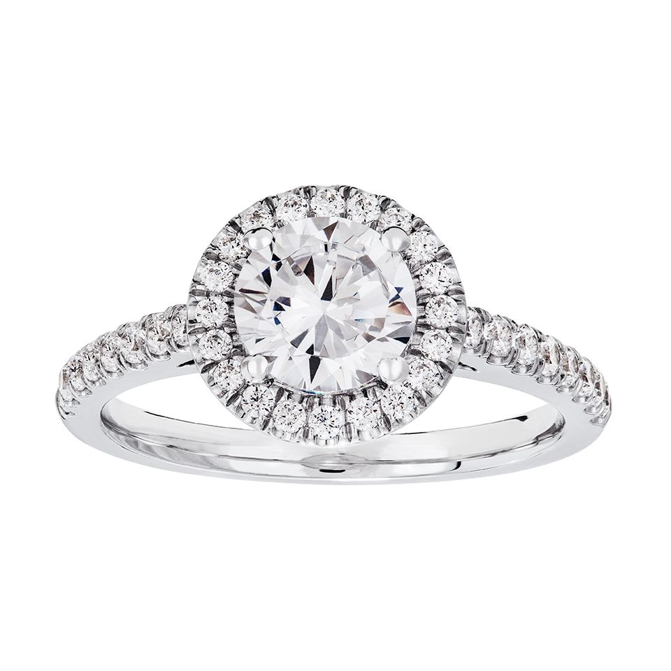 Diamantring i 18K guld, 18.0