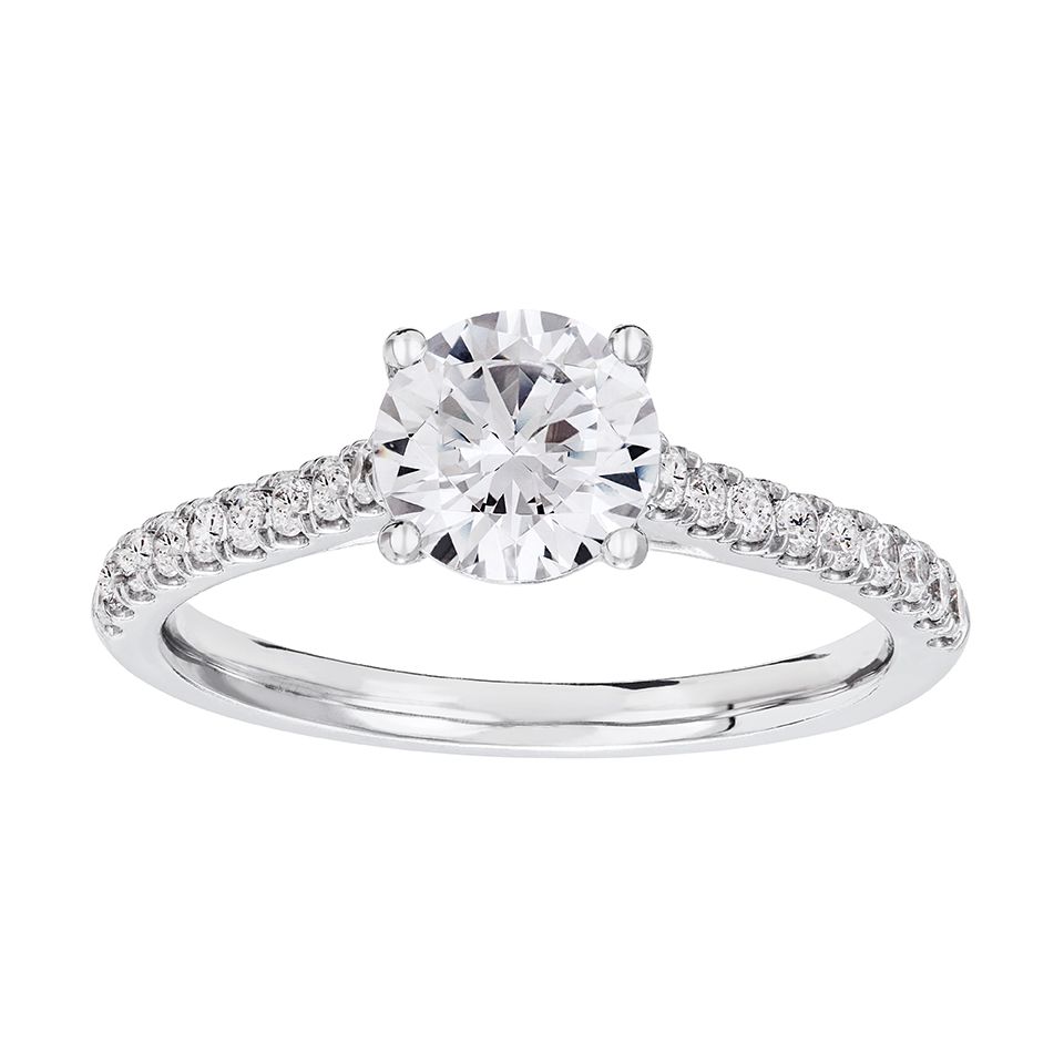 Diamantring i 18K guld, 16.5