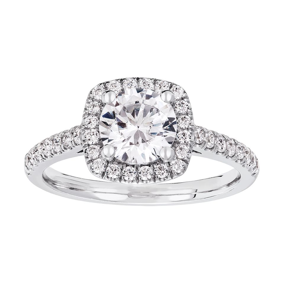 Diamantring i 18K guld, 16.5