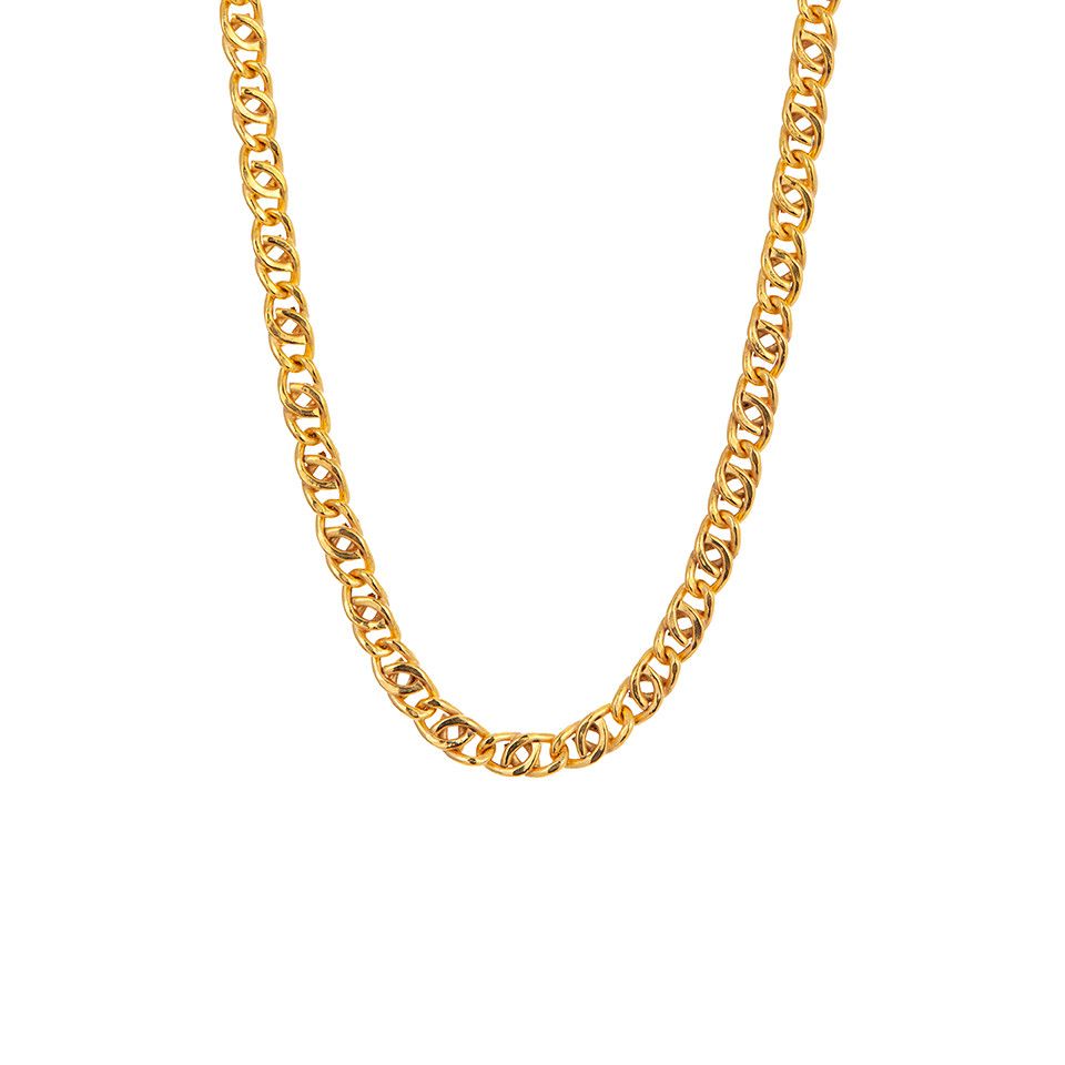 Halsband i f&ouml;rgyllt &auml;kta silver