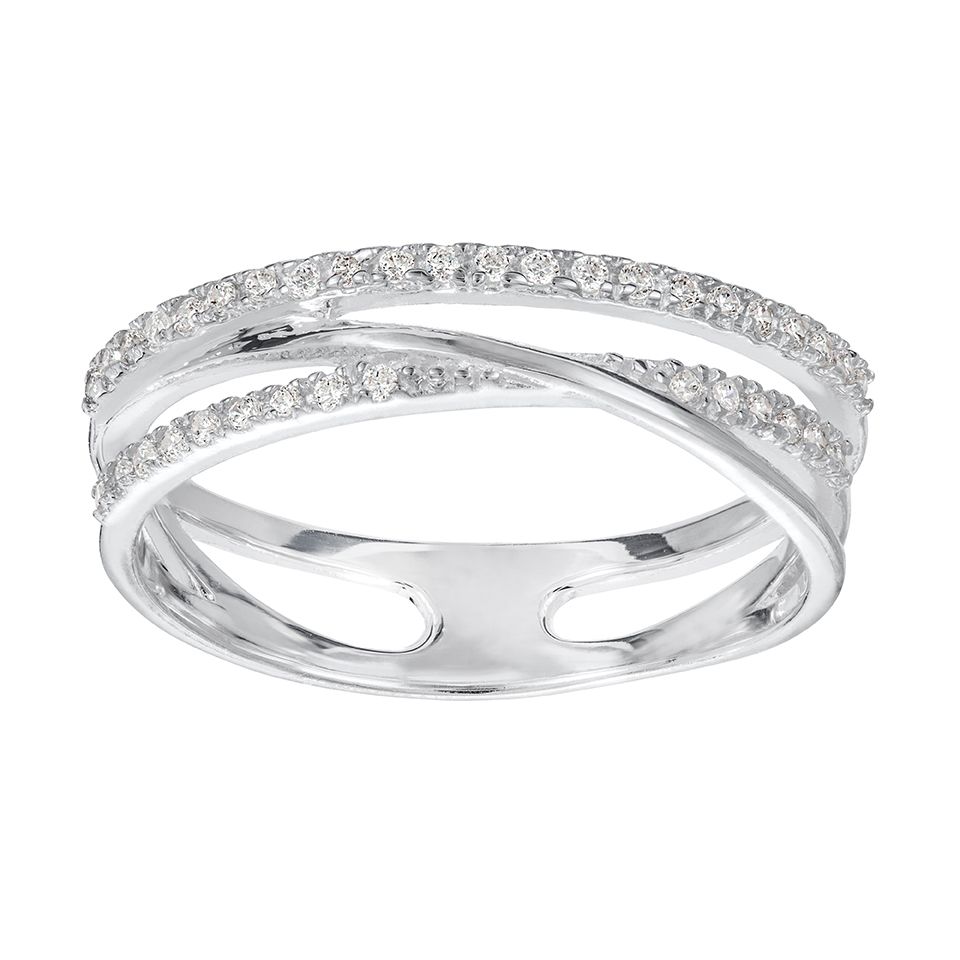 Ring i &auml;kta silver, 18.0