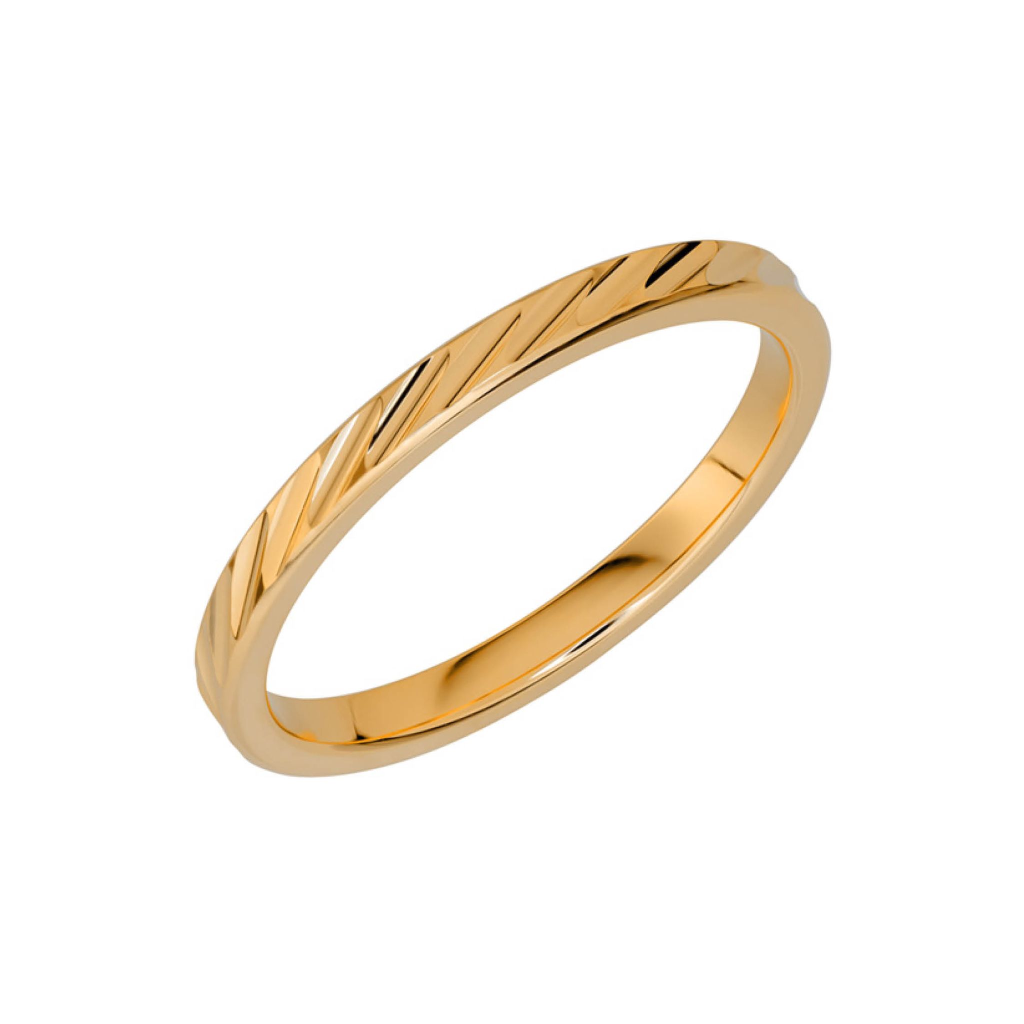 F&ouml;rlovningsring i 9K guld 2mm, 46