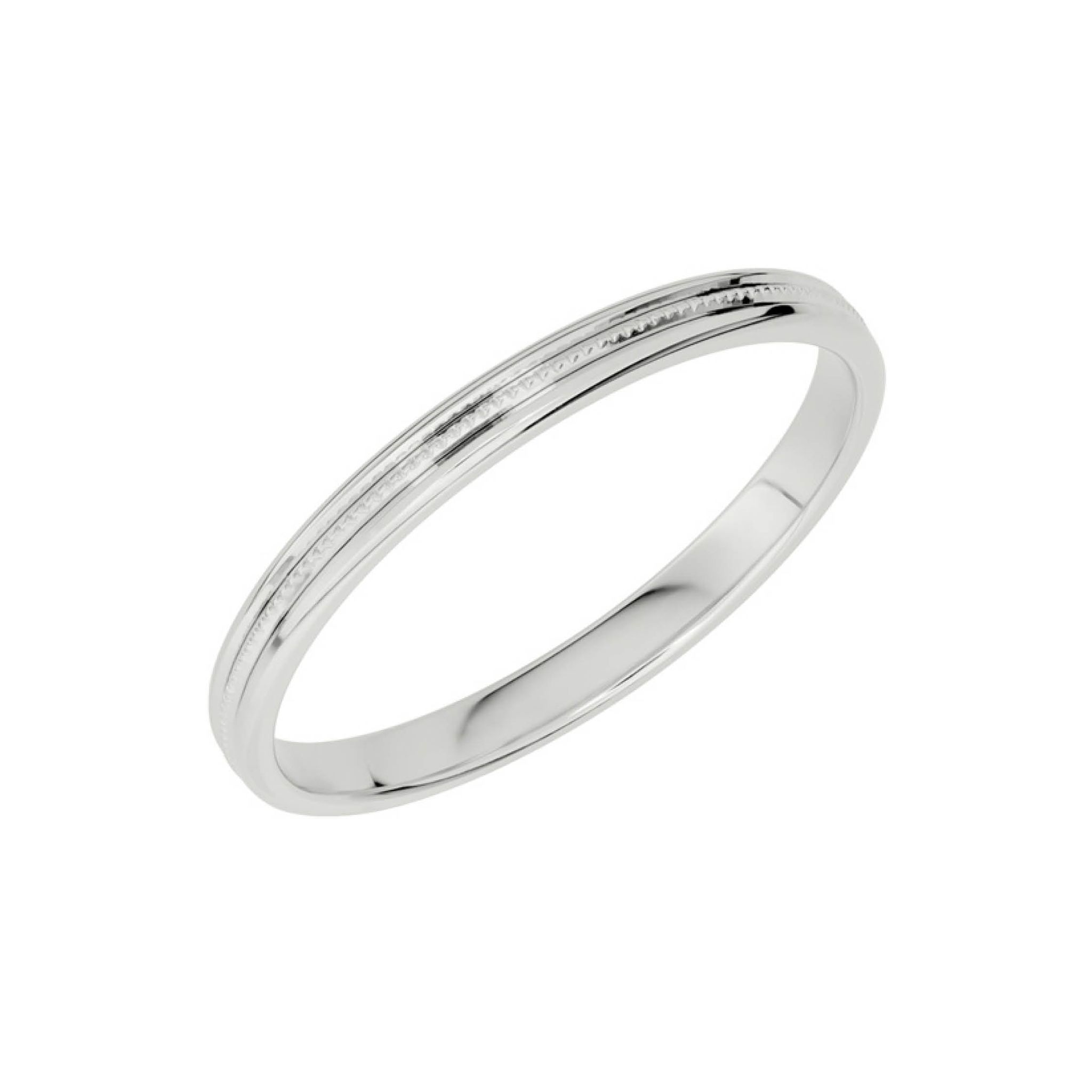 F&ouml;rlovningsring i &auml;kta silver, 45