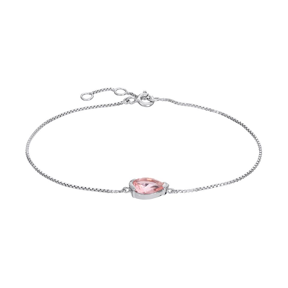 Armband i &auml;kta silver