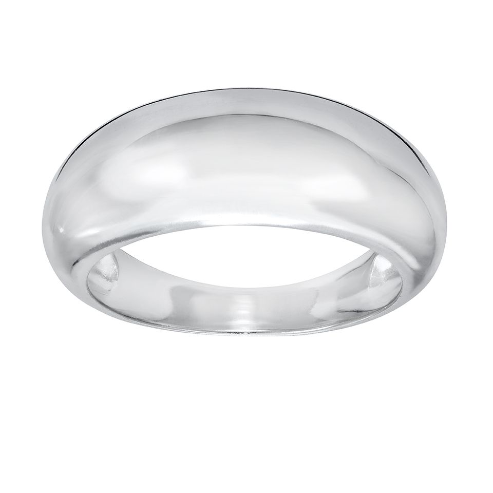 Ring i &auml;kta silver, 18.0