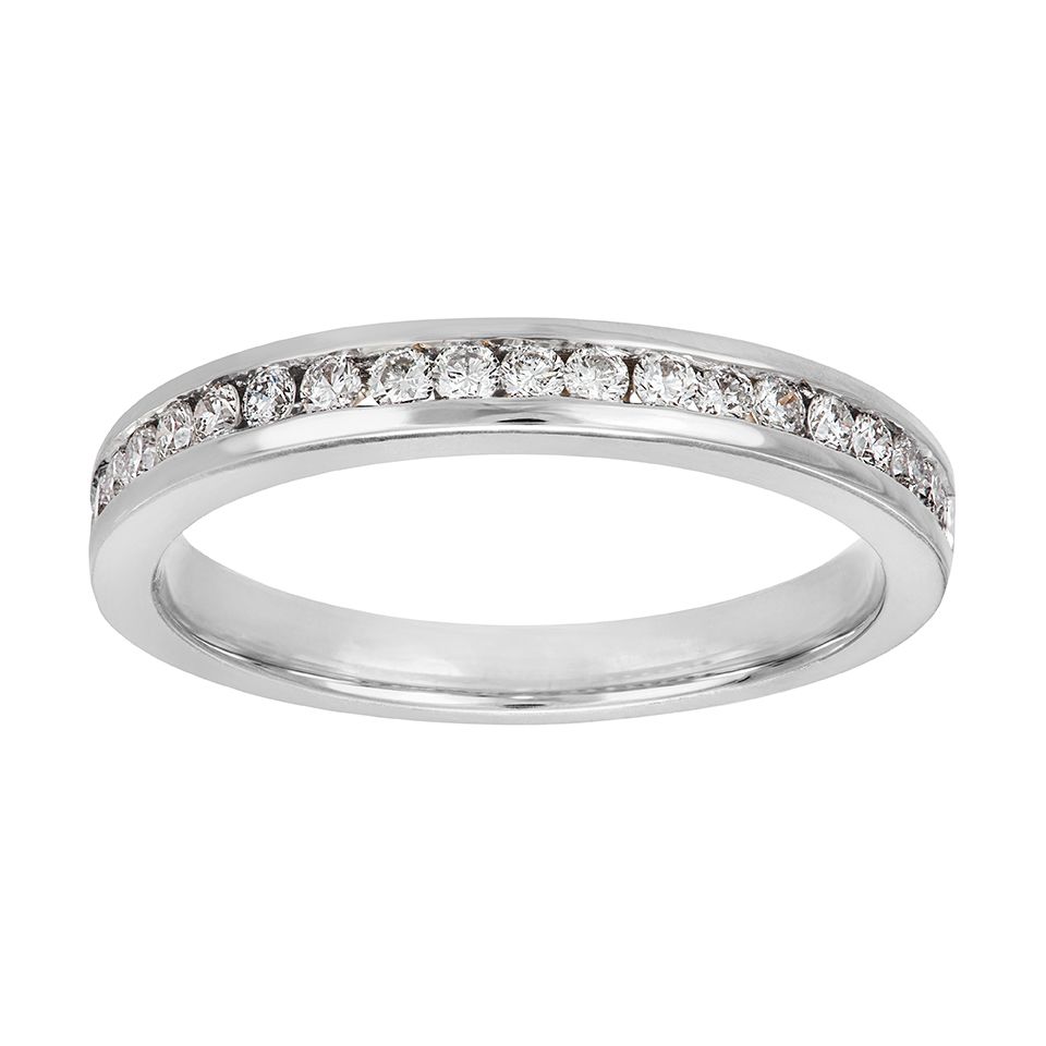 Diamantring i 18K guld, 18.0