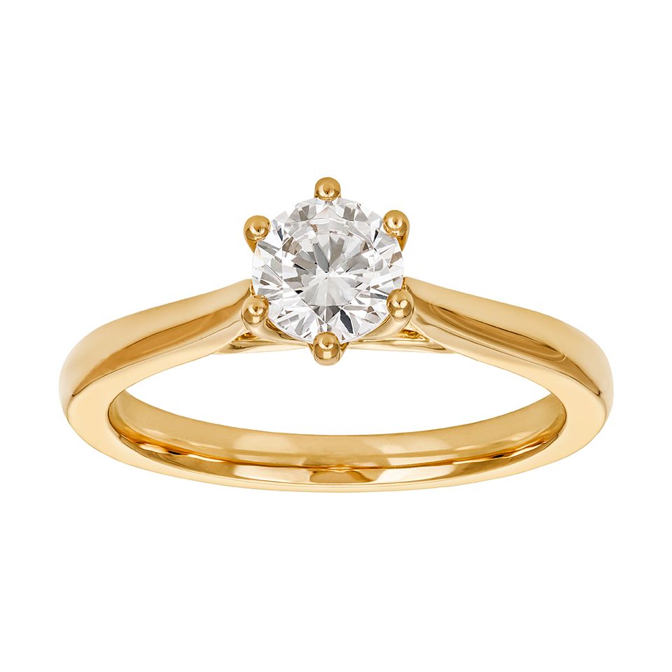 Ring med labbodlad diamant, 15.0
