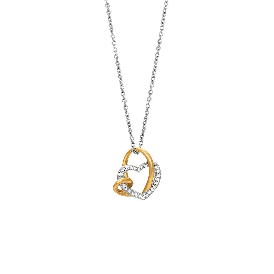 Halsband i &auml;kta silver