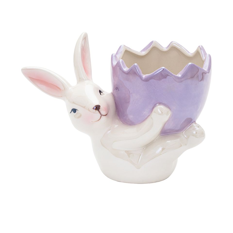 Skål lila med hare