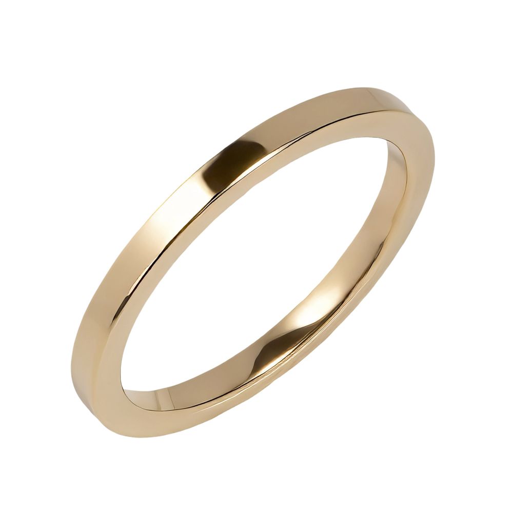 Förlovningsring i 18K guld 2mm, 45