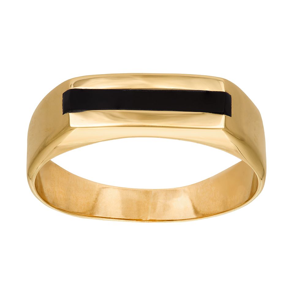 Herring i 18K guld med onyx, 20.0