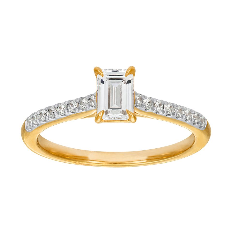 Ring med labbodlade diamanter, 15.0