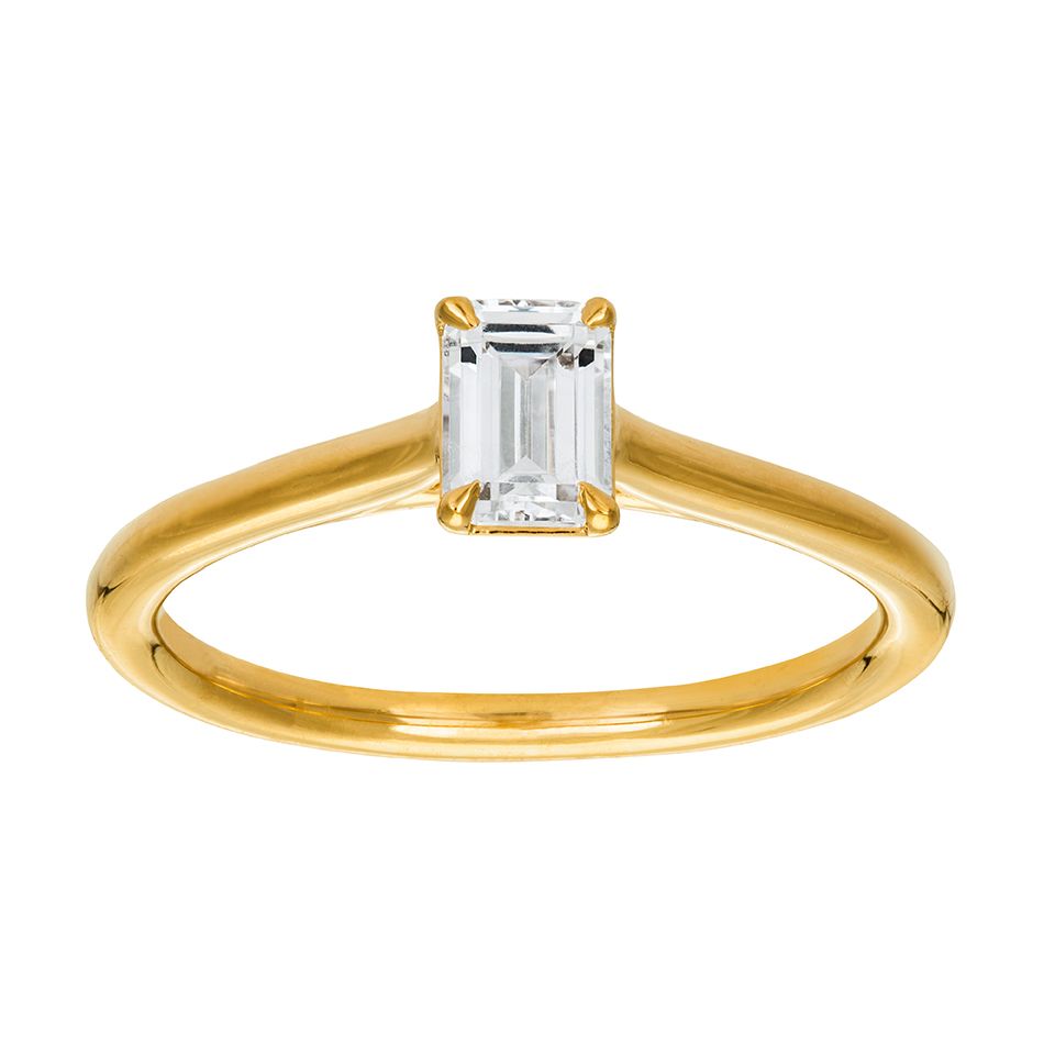 Ring med labbodlad diamant 15.5