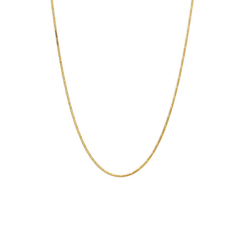 Halsband i &auml;kta silver, kub