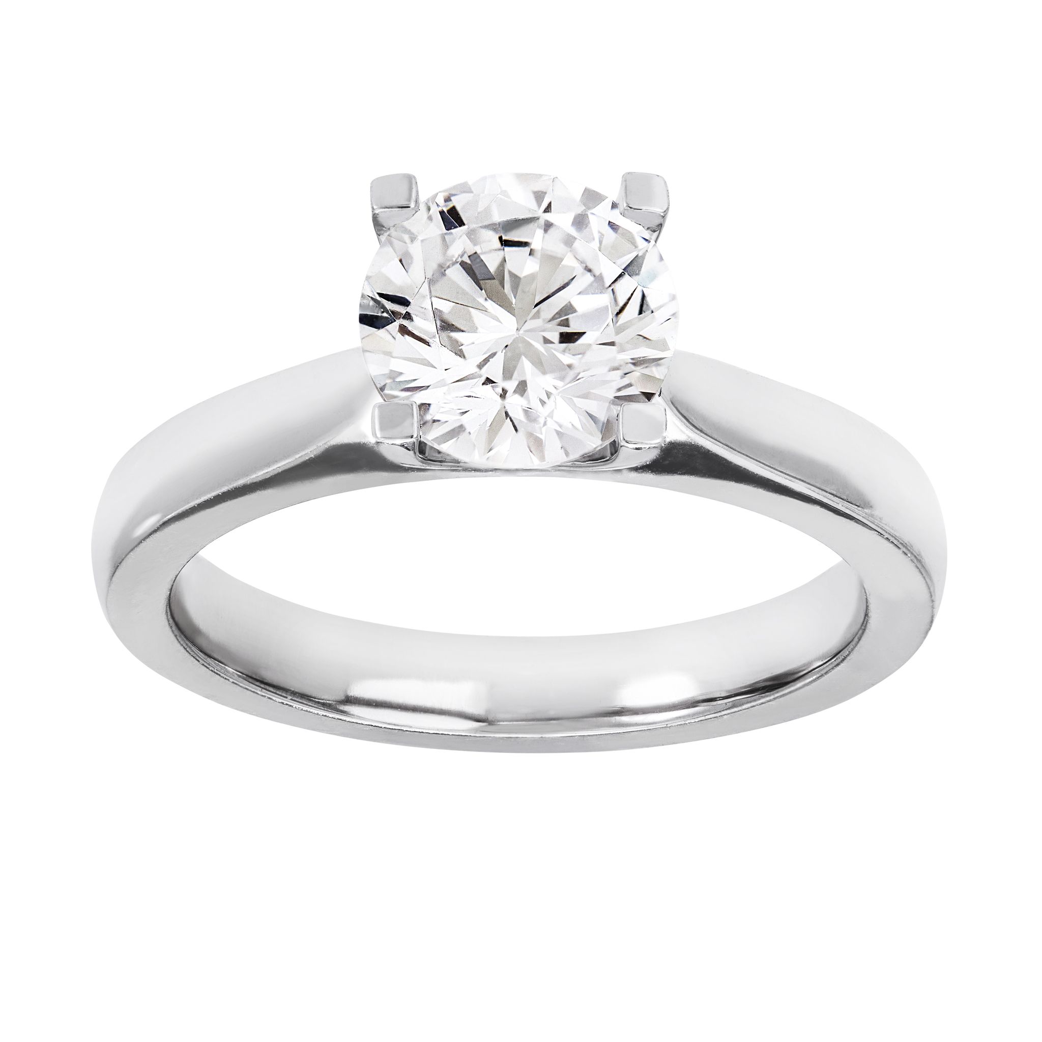Diamantring i 18K guld, 15.0
