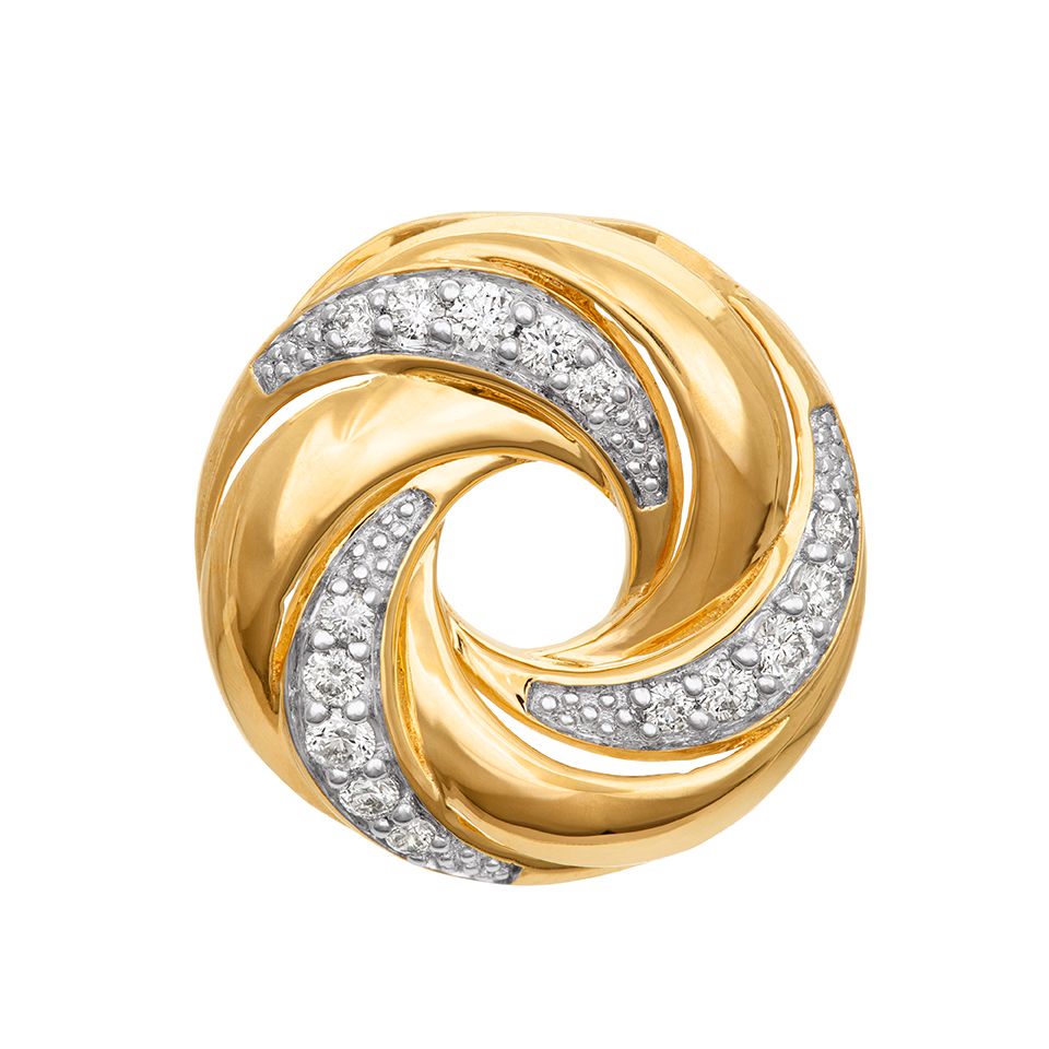 Diamanthänge i 18K guld - Virvel