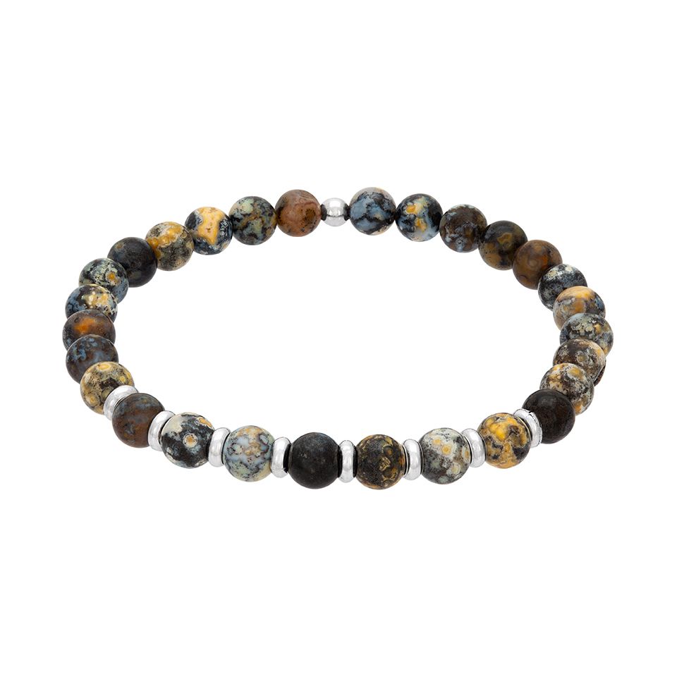 Armband i äkta silver med stenar 19 cm