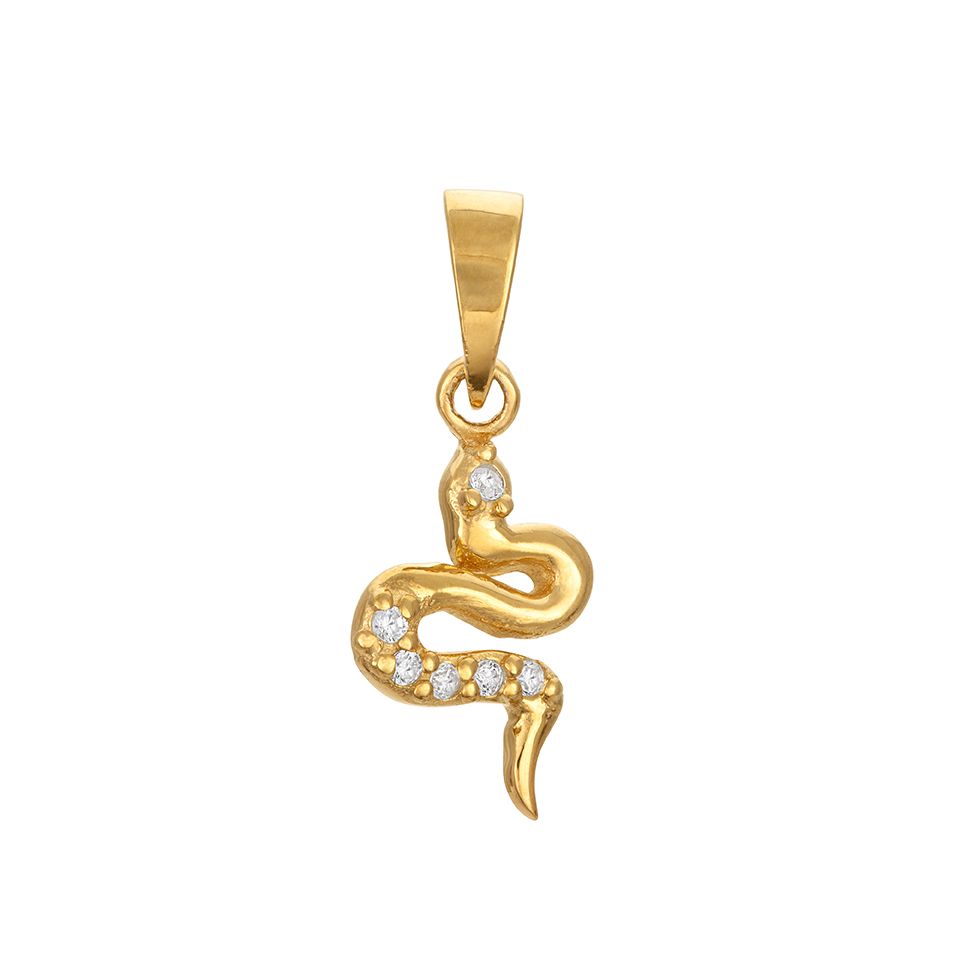 Hängsmycke orm med kubisk zirkonia