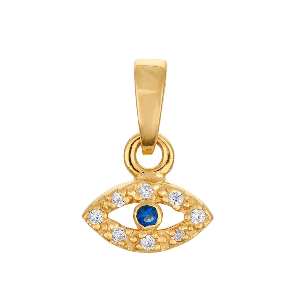 Hängsmycke öga med kubisk zirkonia