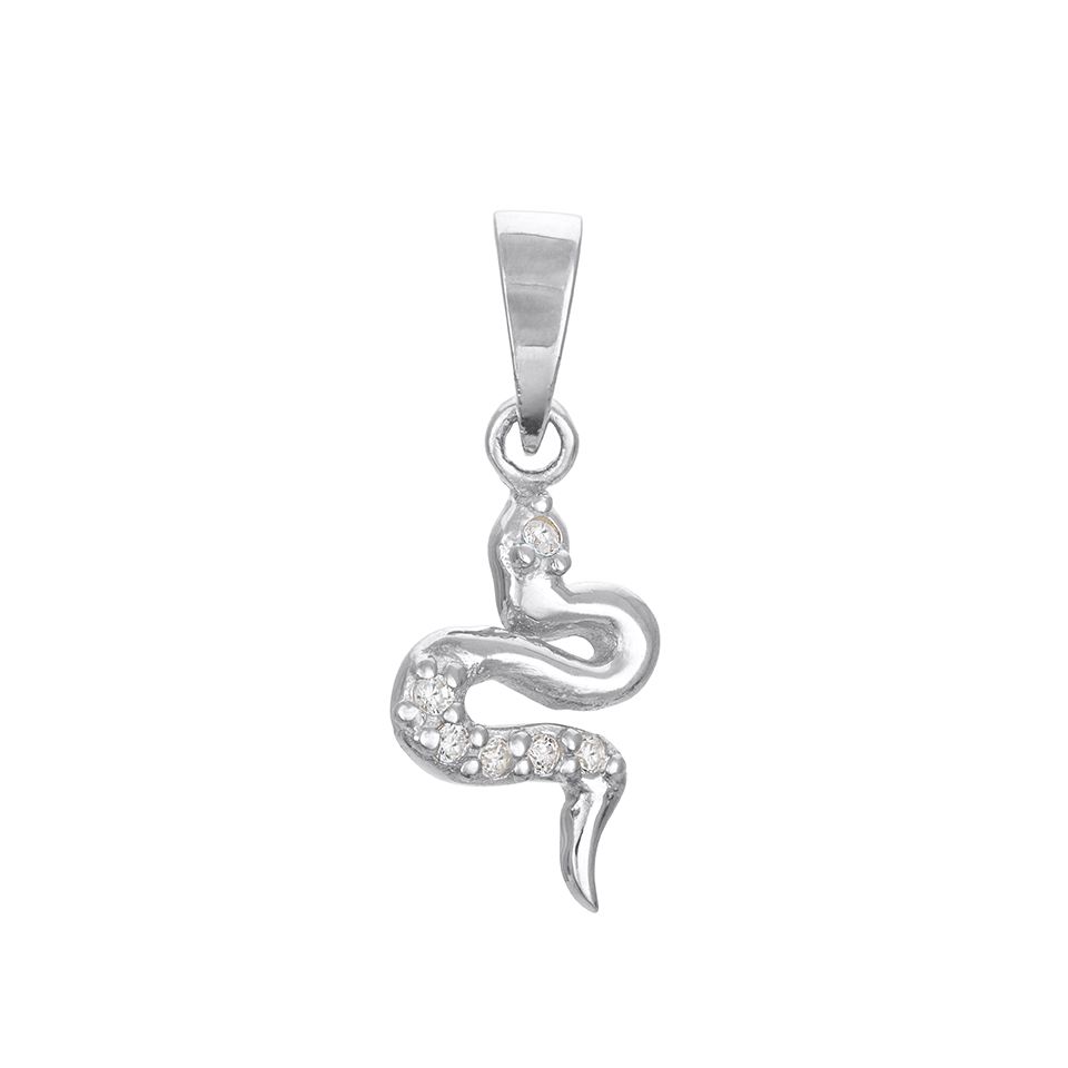 hängsmycke orm med kubisk zirkonia