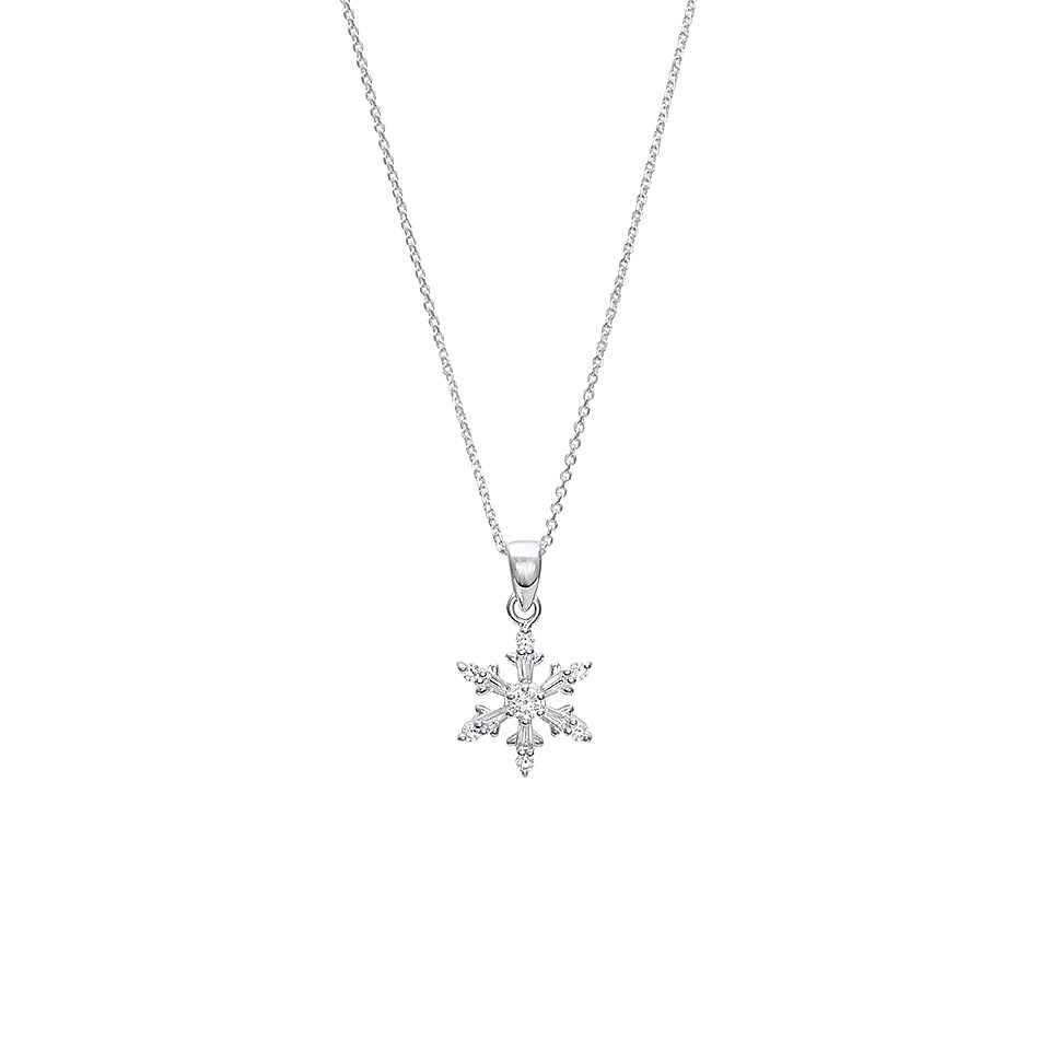 Halsband med snöflinga