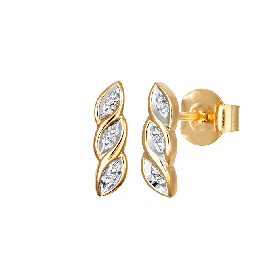 Diamantörhängen i 18K guld