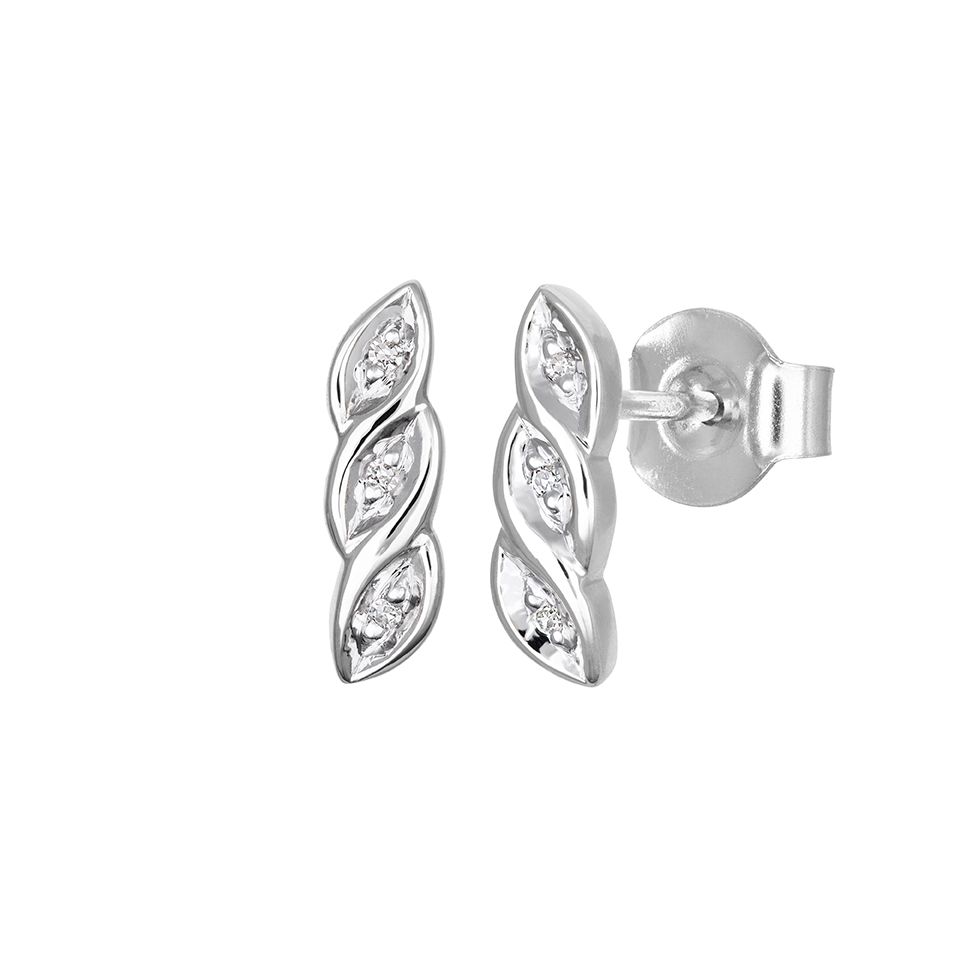 Diamantörhängen i 18K guld