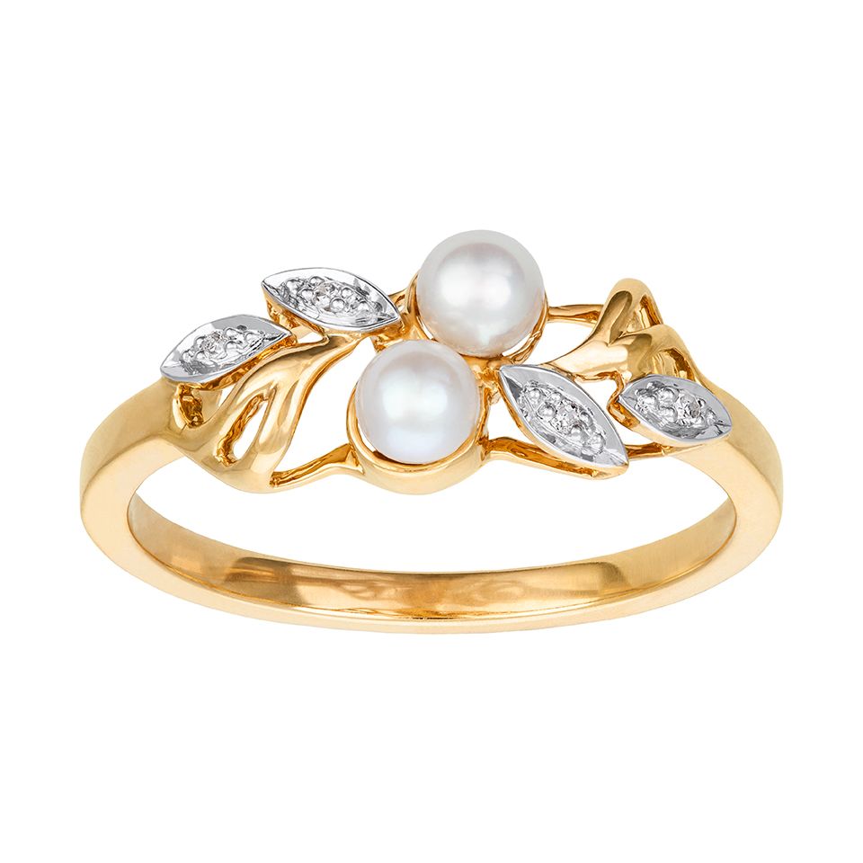 Diamantring i 18K guld, 18.5