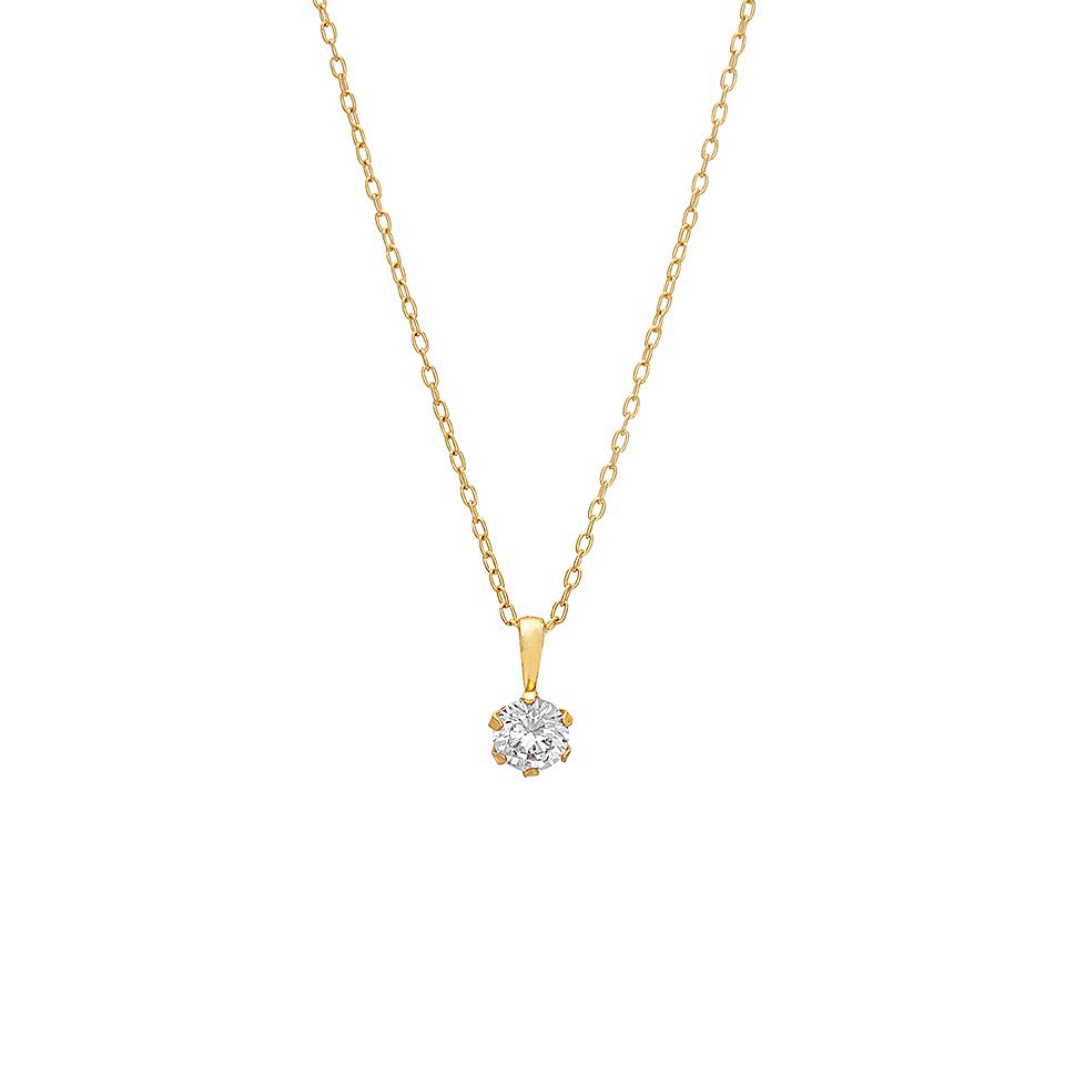 Halsband i äkta silver med kubisk zirkonia