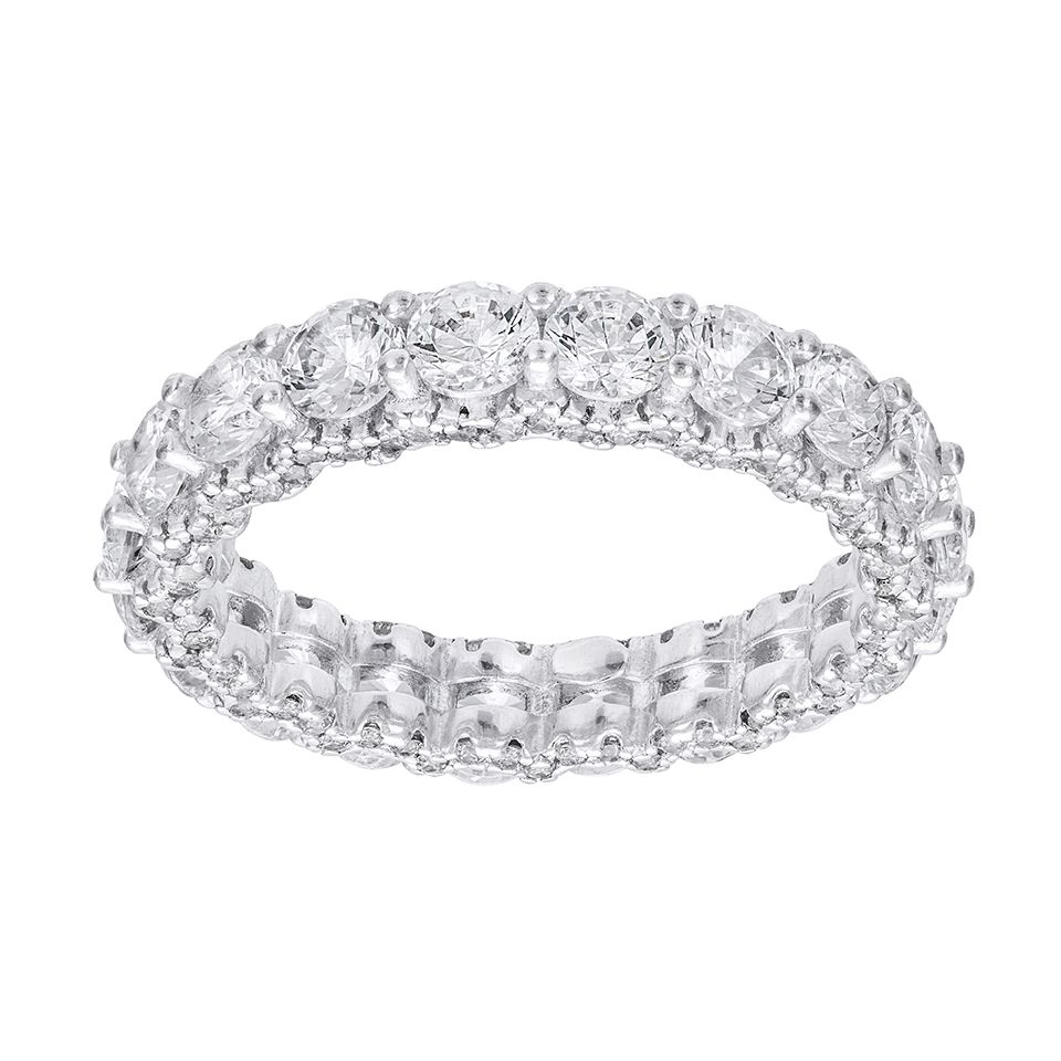 Alliansring i &auml;kta silver, 18.0