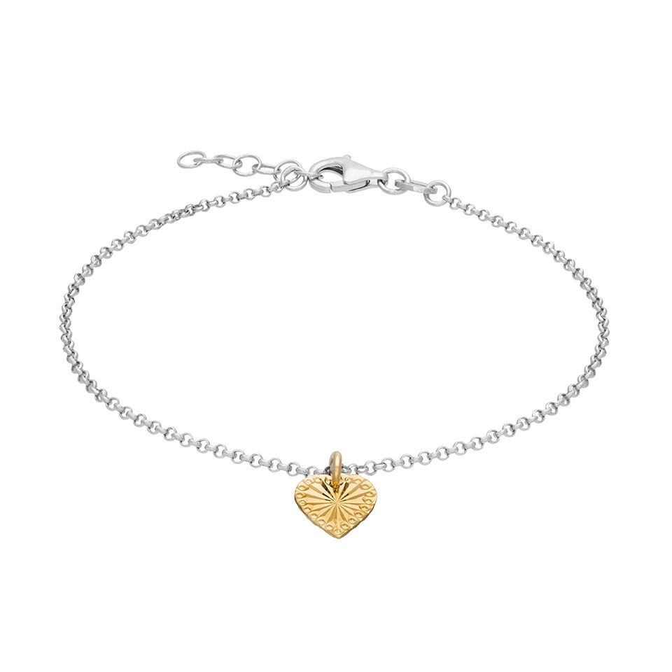 Armband i &auml;kta silver