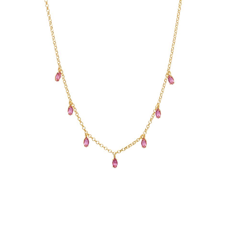 Halsband i &auml;kta silver