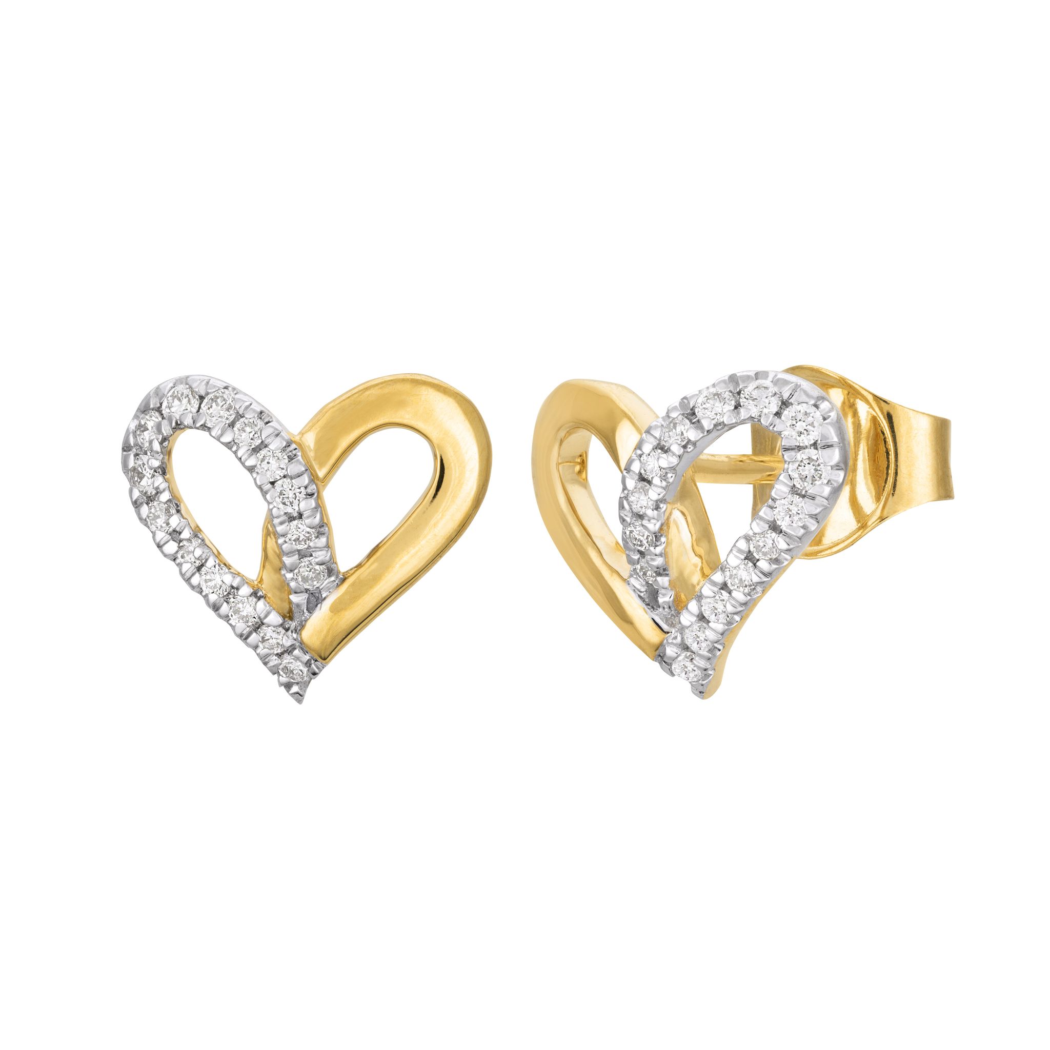 Diamant&ouml;rh&auml;ngen i 18K guld