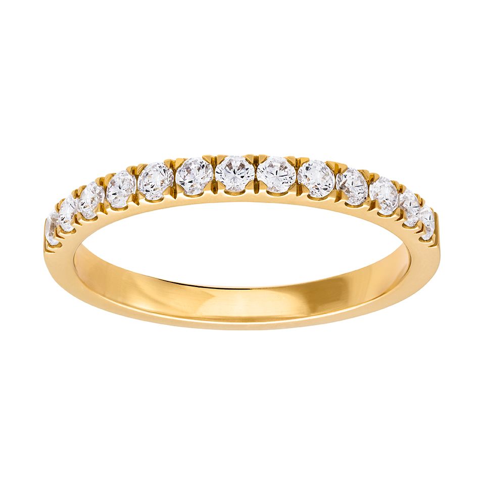 Diamantring i 18K guld - Allians, 18.0