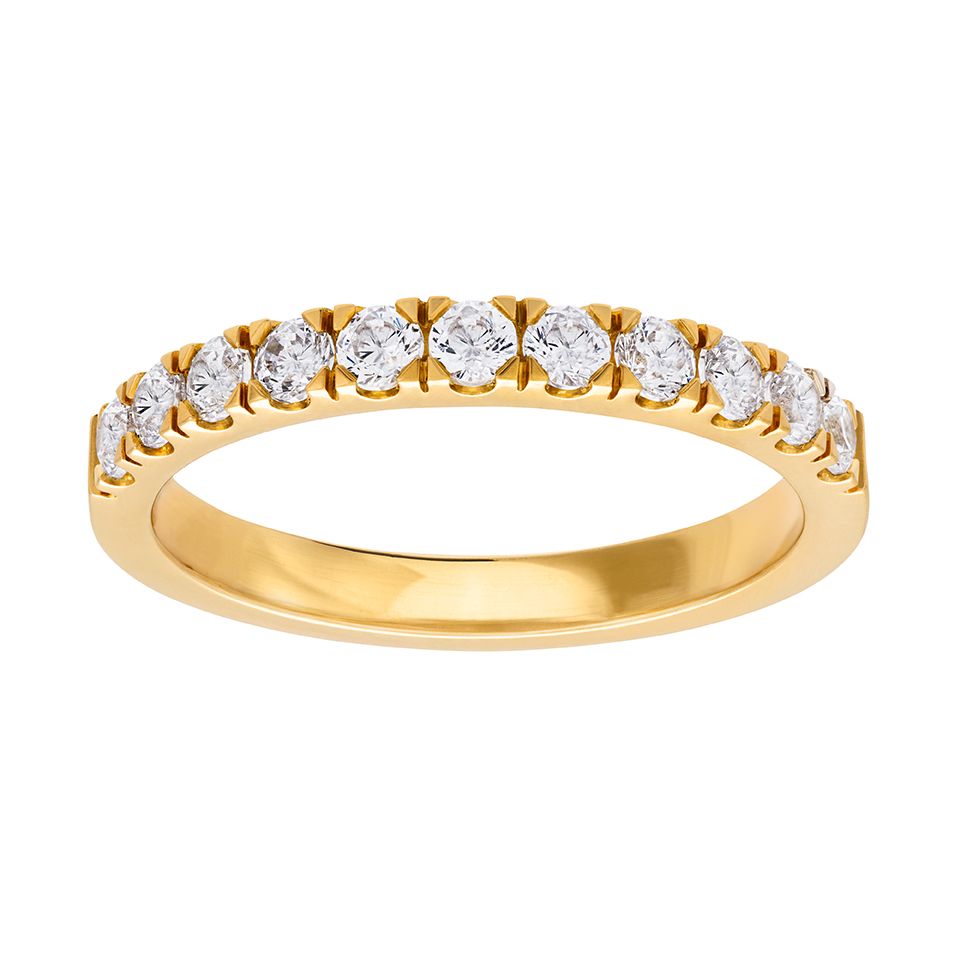 Diamantring i 18K guld - Allians, 18.0