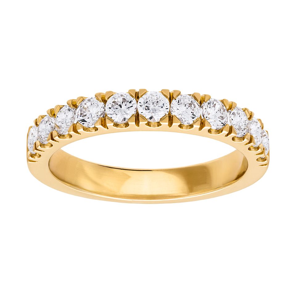Diamantring i 18K guld - Allians, 16.5
