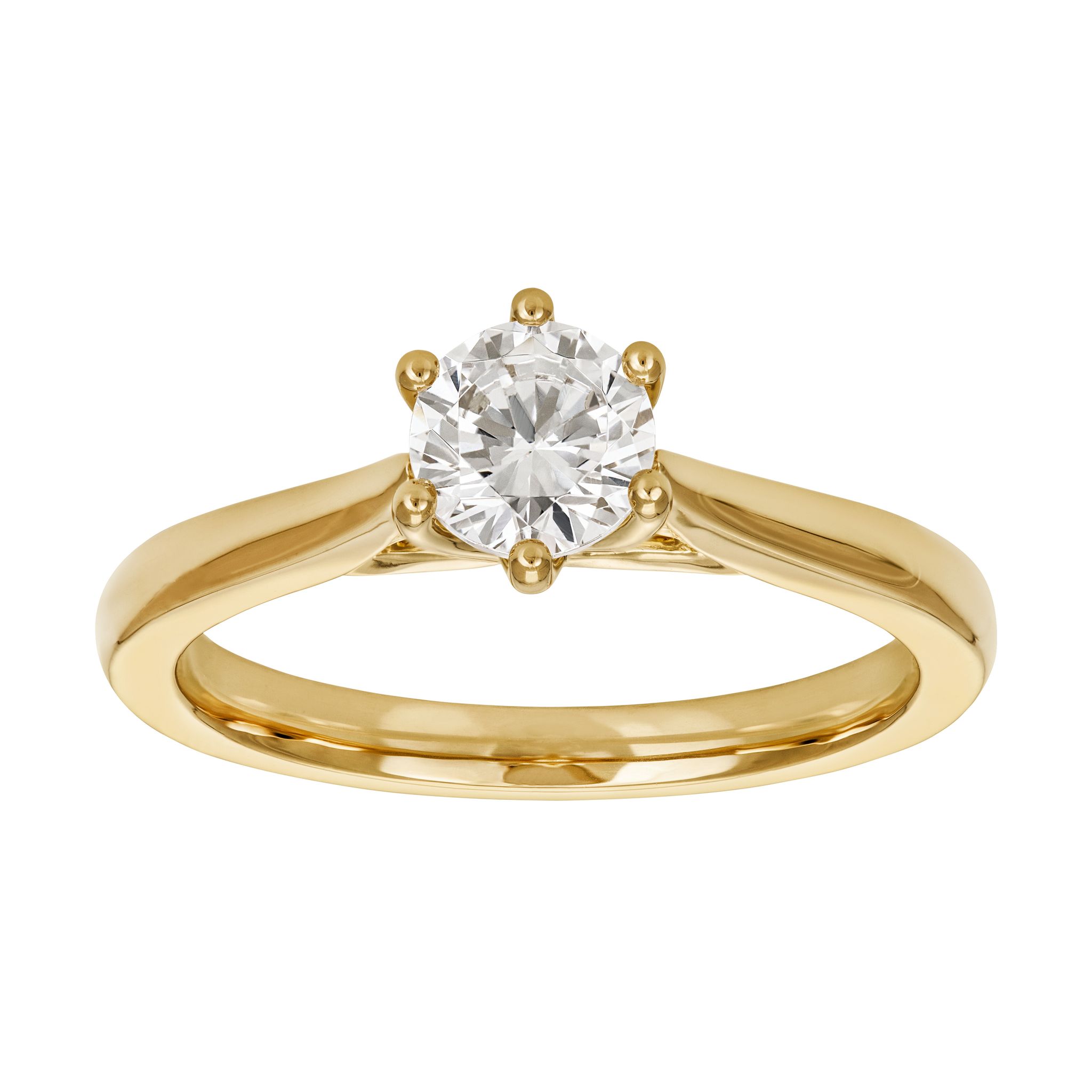 Ring med labbodlad diamant, 18.5