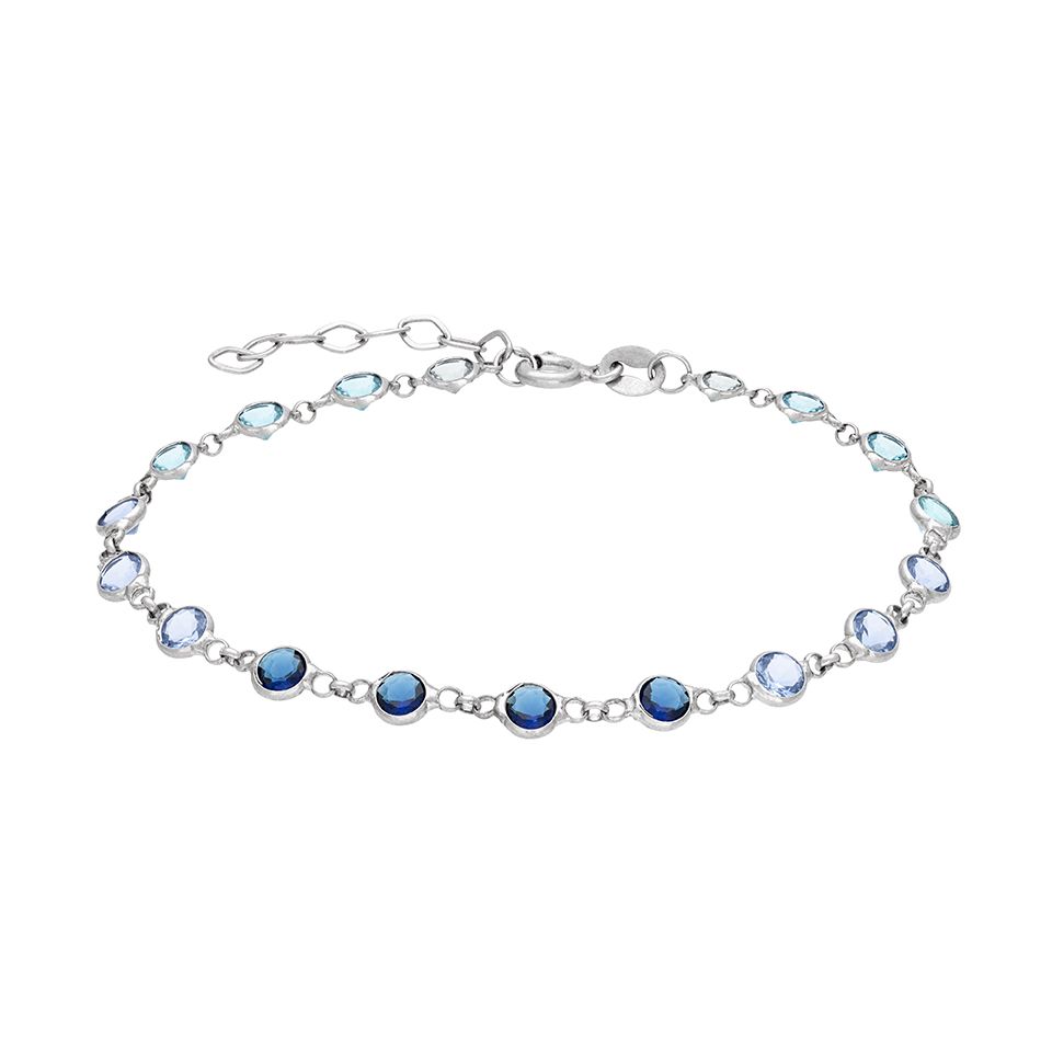 Armband i &auml;kta silver