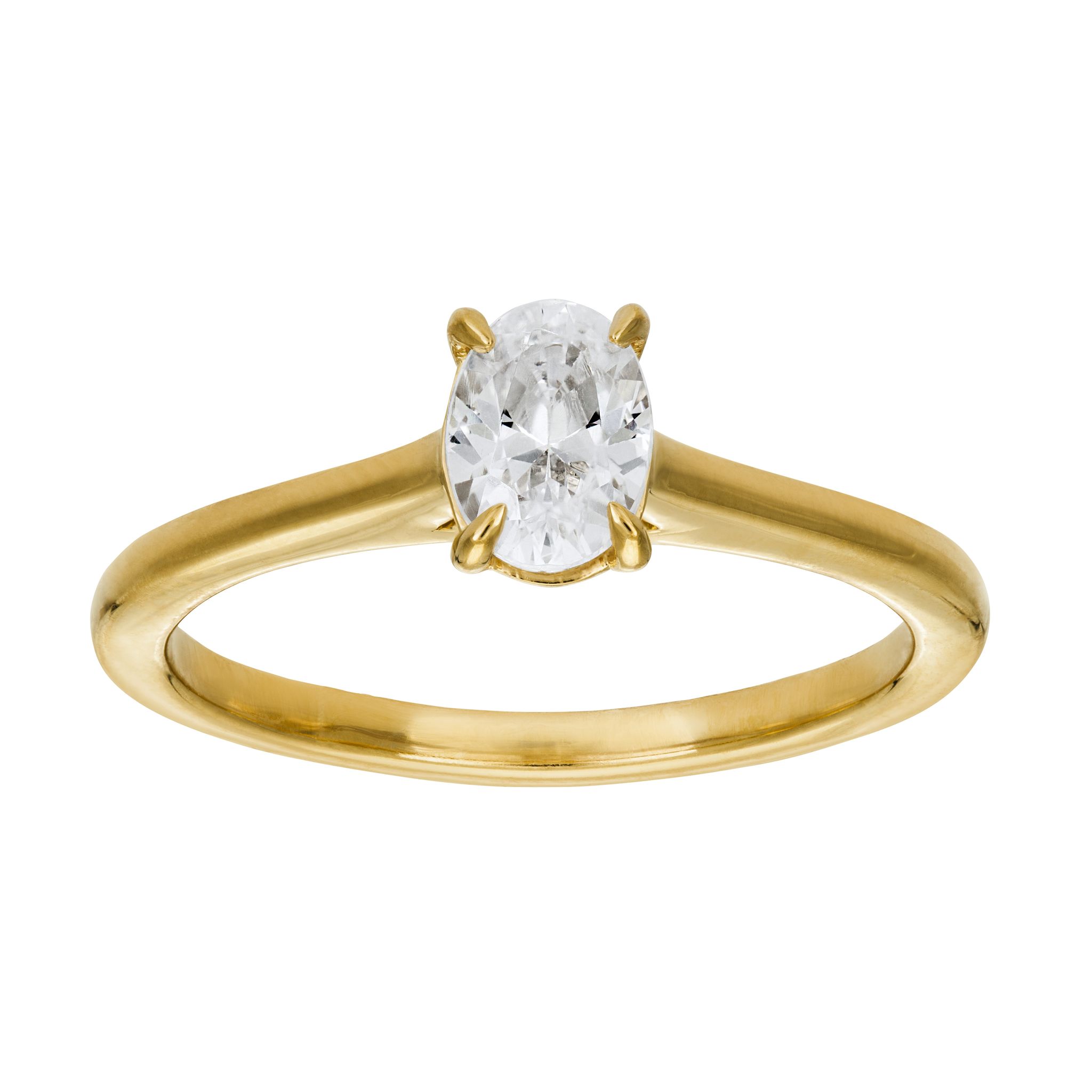 Ring med labbodlad diamant, 16.0
