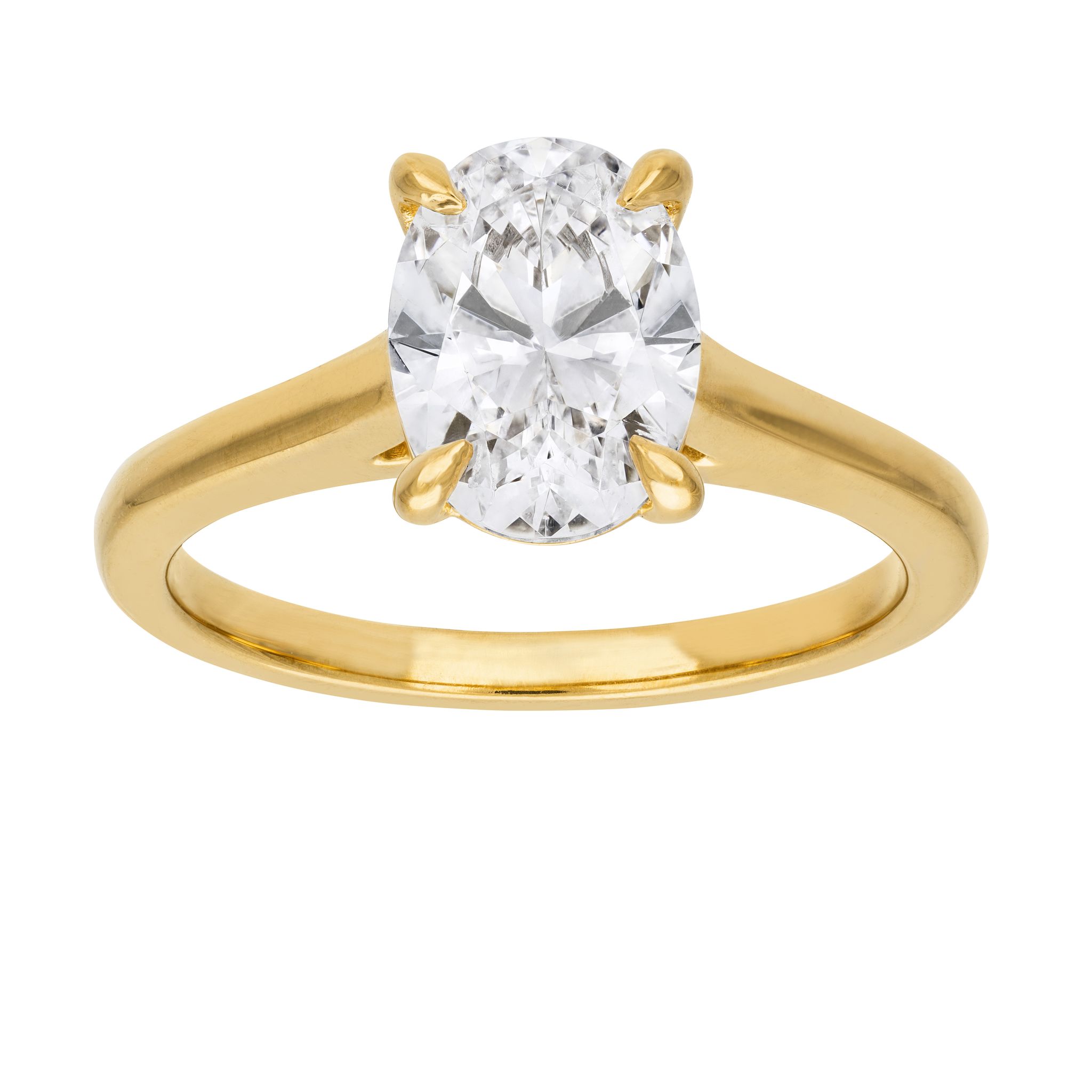 Ring med labbodlad diamant, 15.5