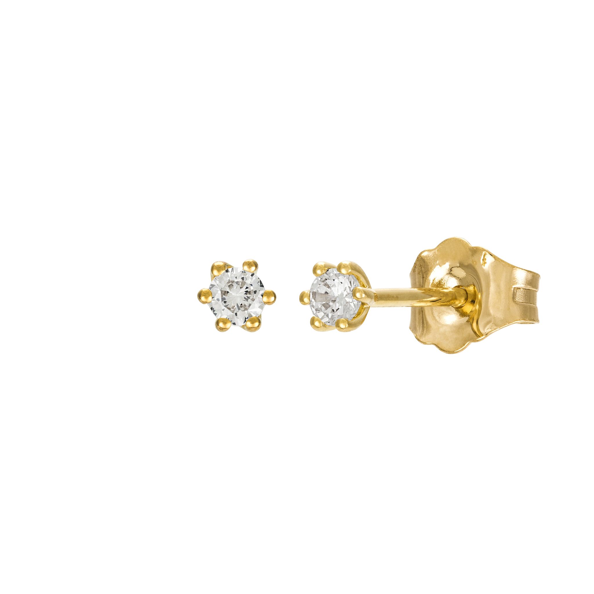 Diamant&ouml;rh&auml;ngen i 18K guld