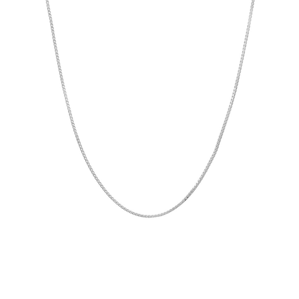 Kedja i &auml;kta silver 45 cm